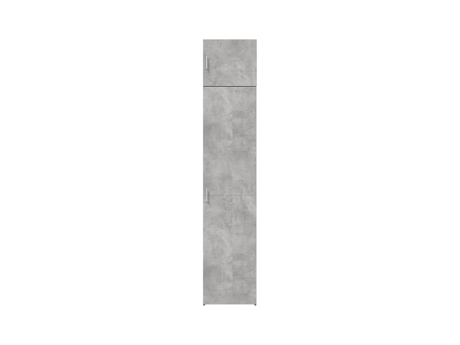 Armoire de rangement mince gris béton 45x42,5x225 cm
