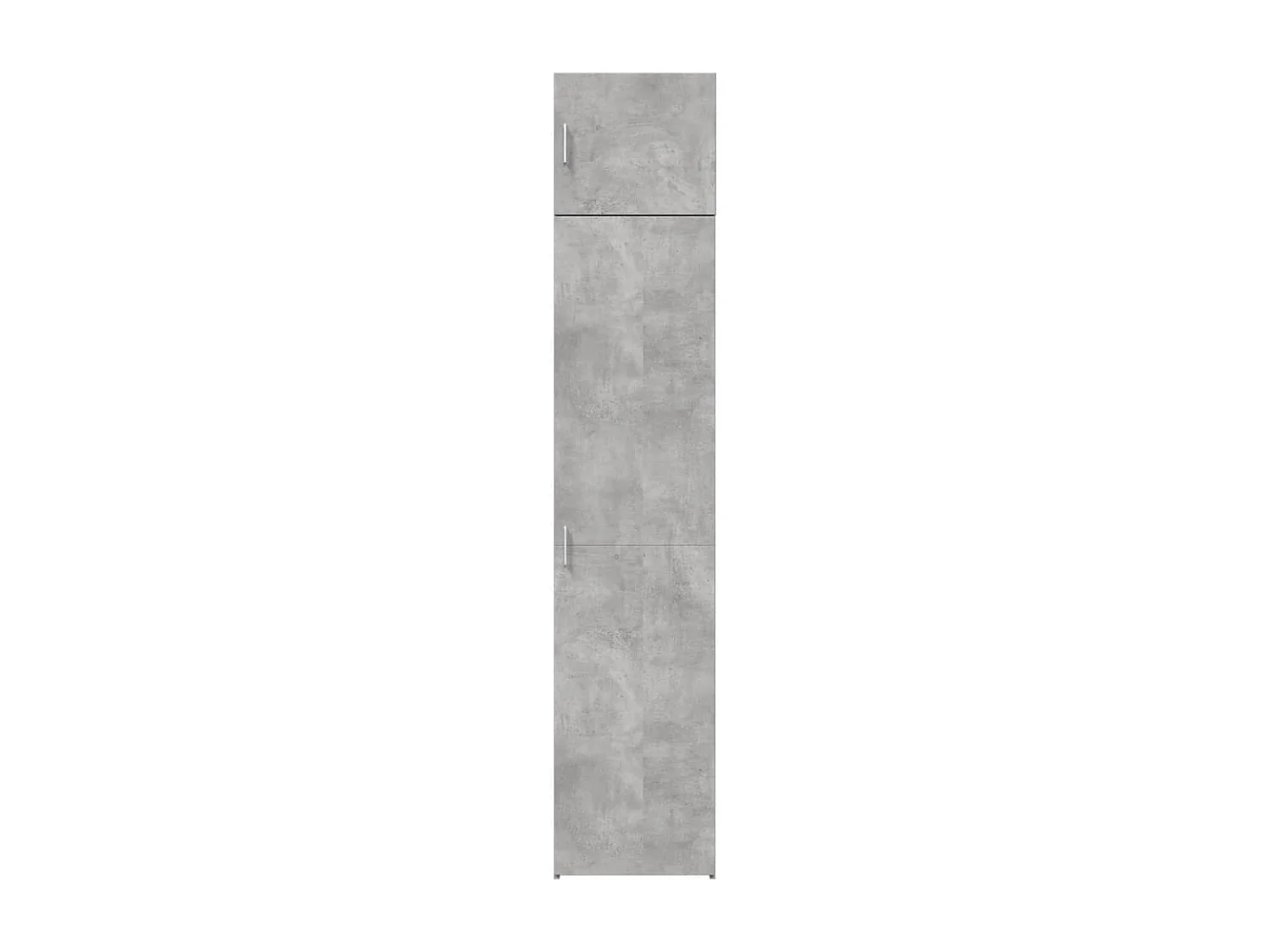 Betongrijze slanke opbergkast 45x42,5x225 cm