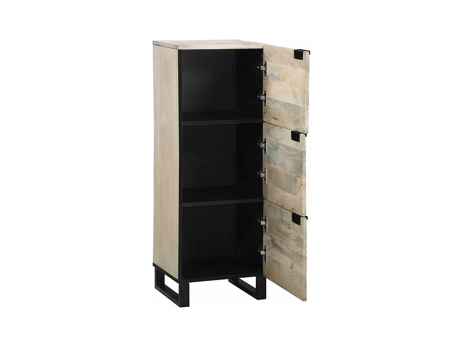 Meubles et étagères de rangement pour médias Blanc et Noir