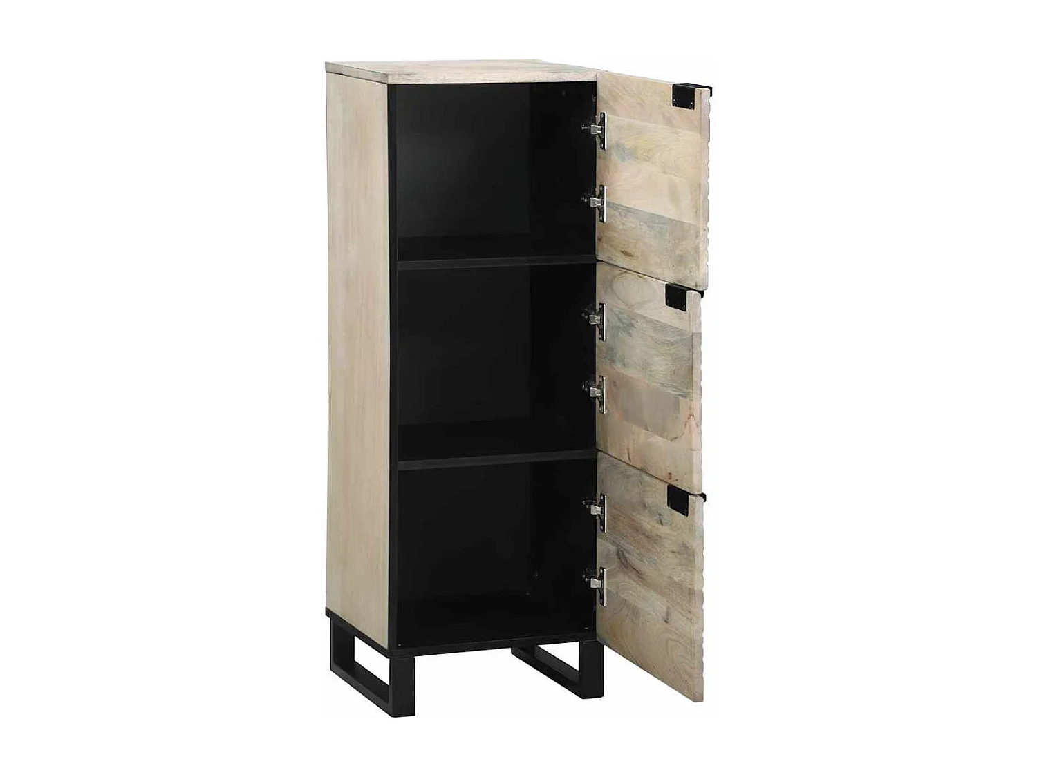 Meubles et étagères de rangement pour médias Blanc et Noir