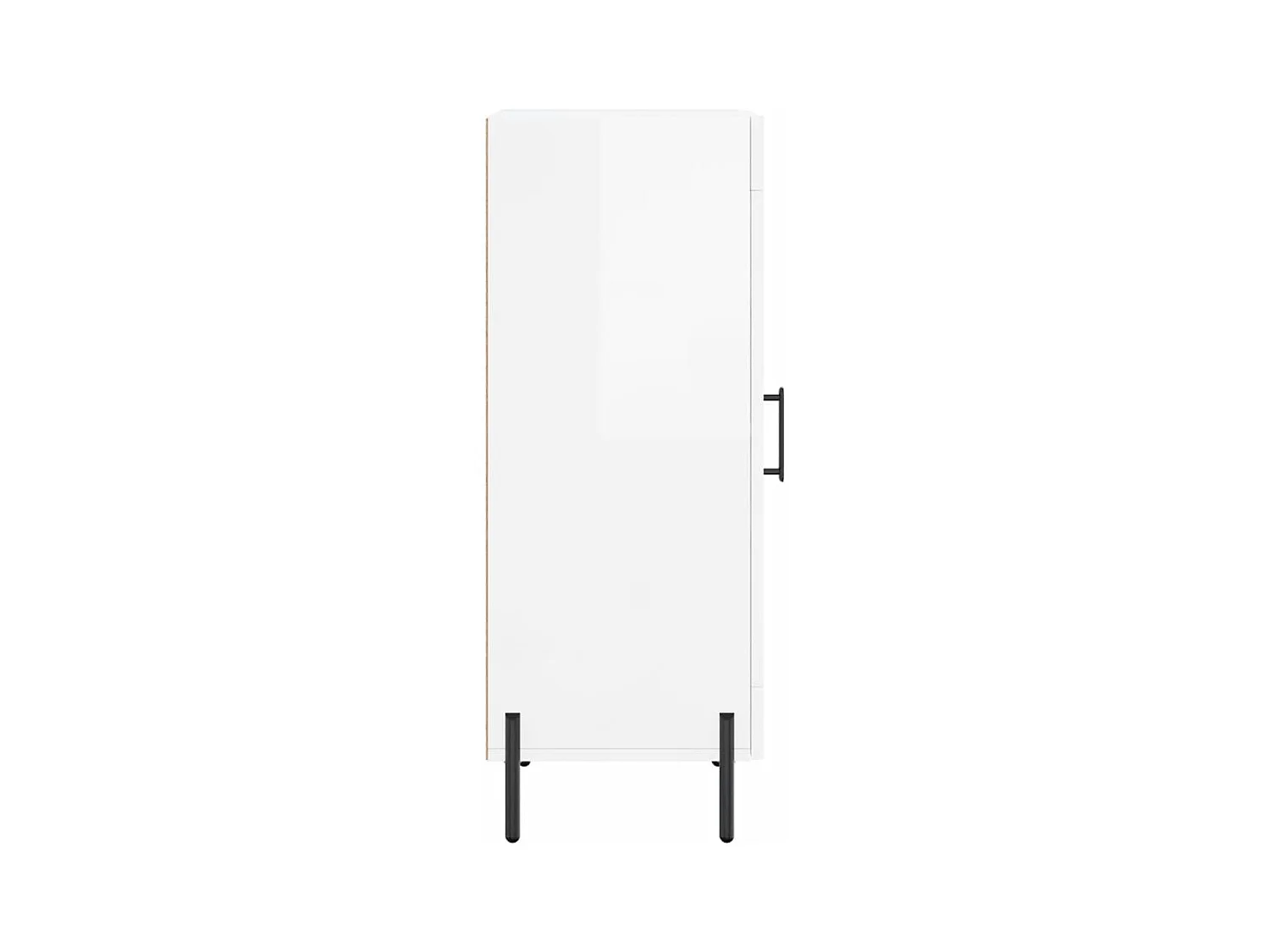 Dressoir Glanzend wit 34,5x34x90 cm Technisch hout