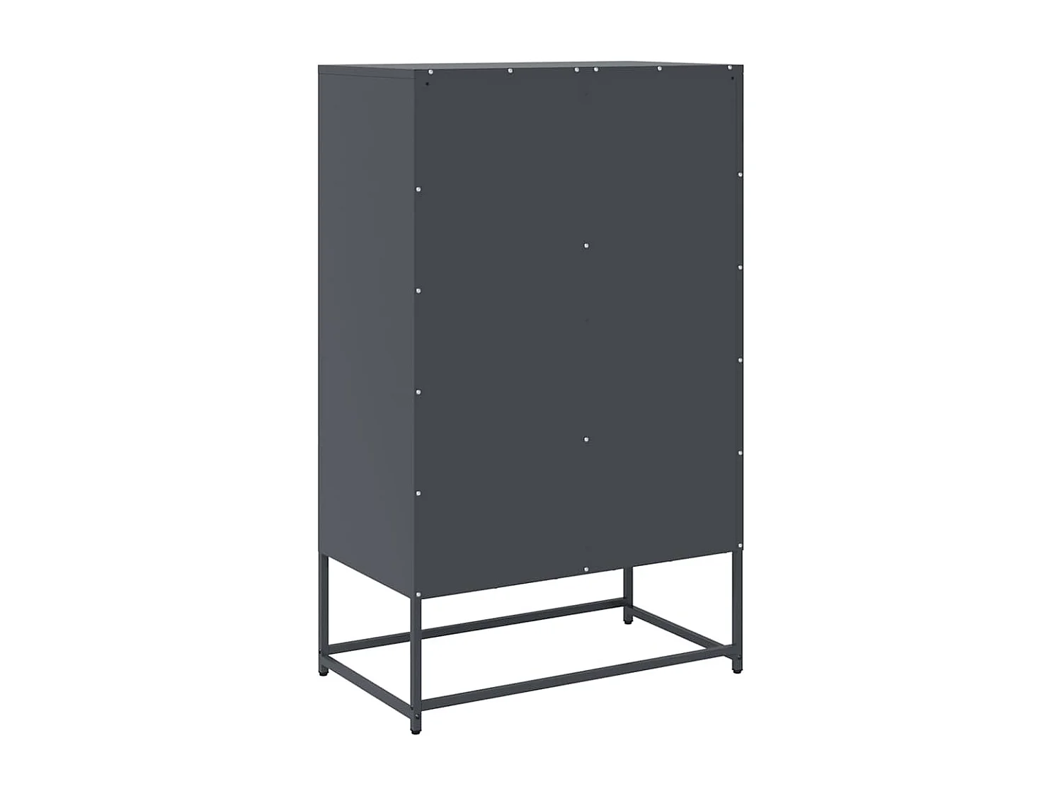Buffet haut anthracite 68x39x111,5 cm acier
