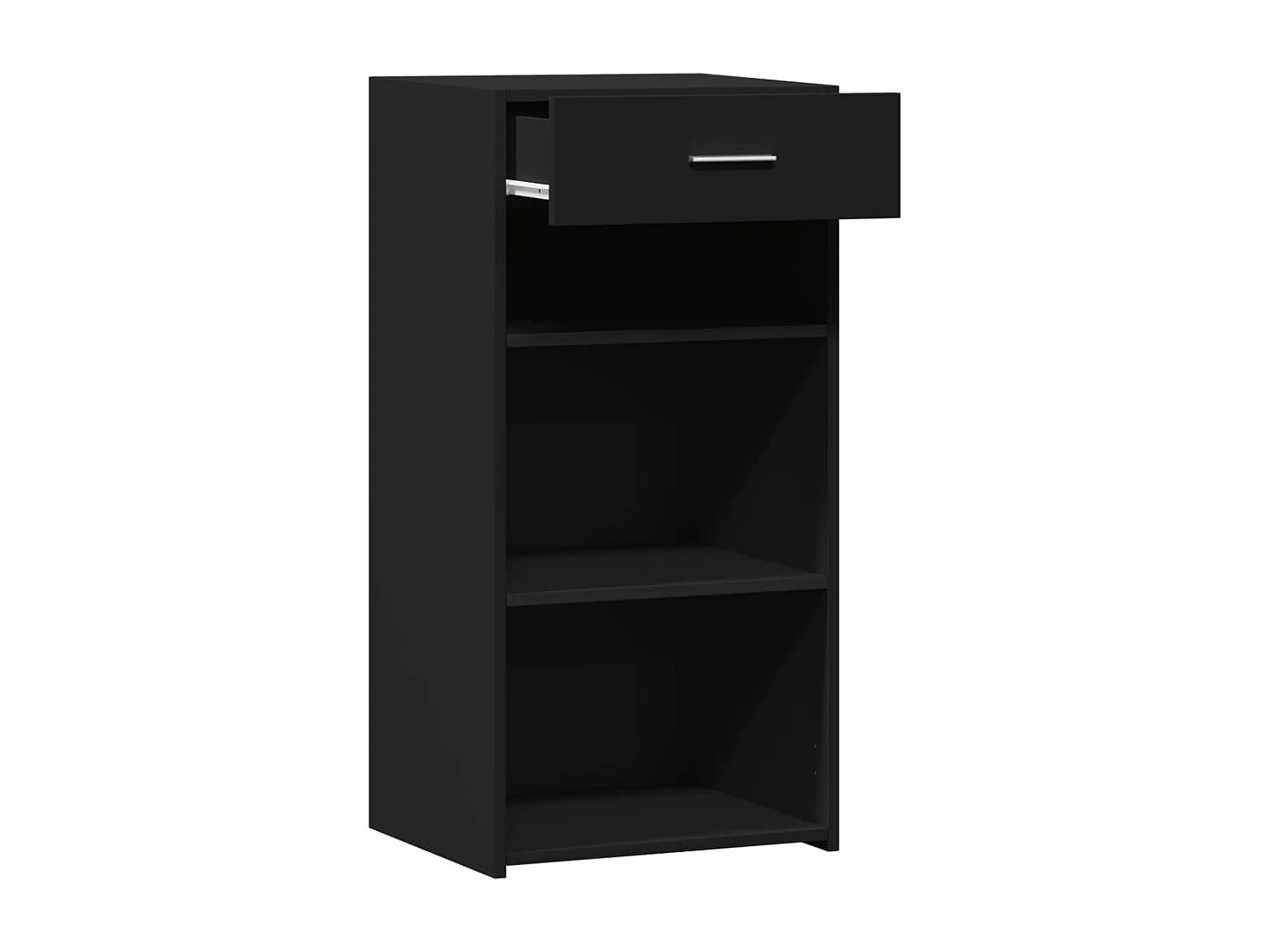 Buffet noir 45x42,5x93 cm bois d'ingénierie