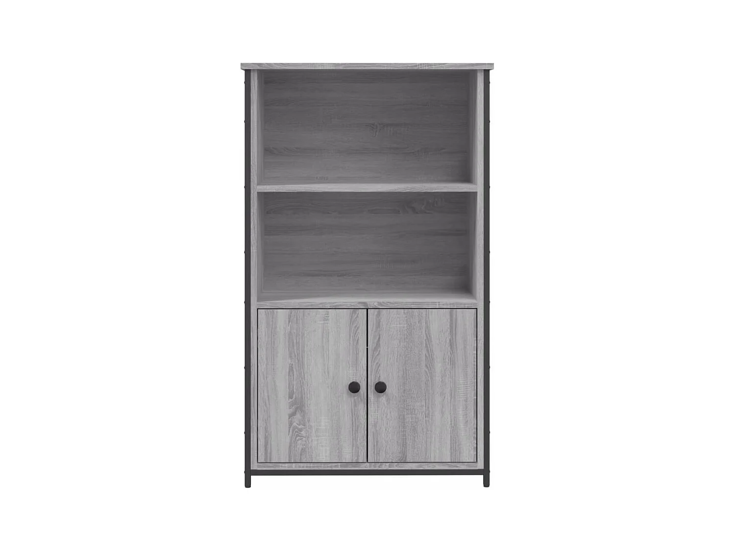 Sonoma grijs hoog dressoir 62x32x103,5 cm bewerkt hout