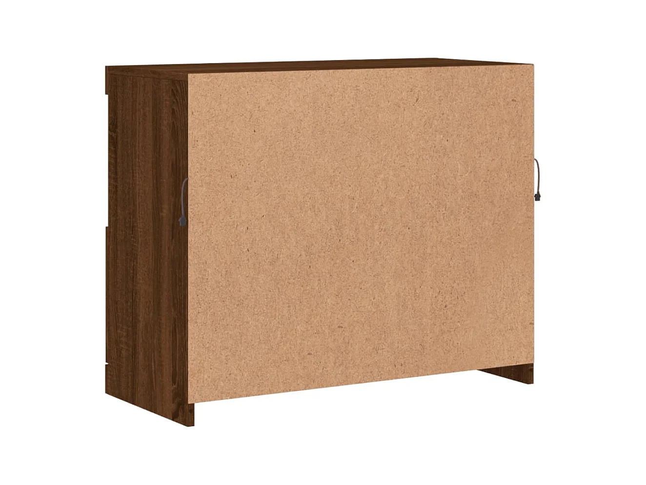 Buffet avec lumières LED chêne marron 81x37x67 cm