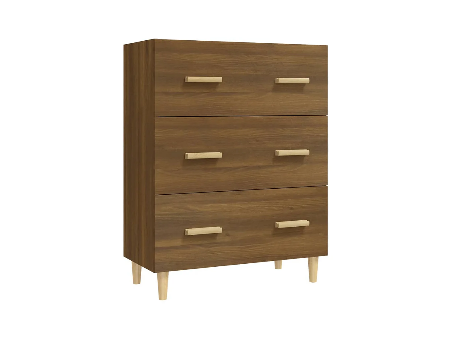 Buffet Chêne marron 70x34x90 cm Bois d'ingénierie