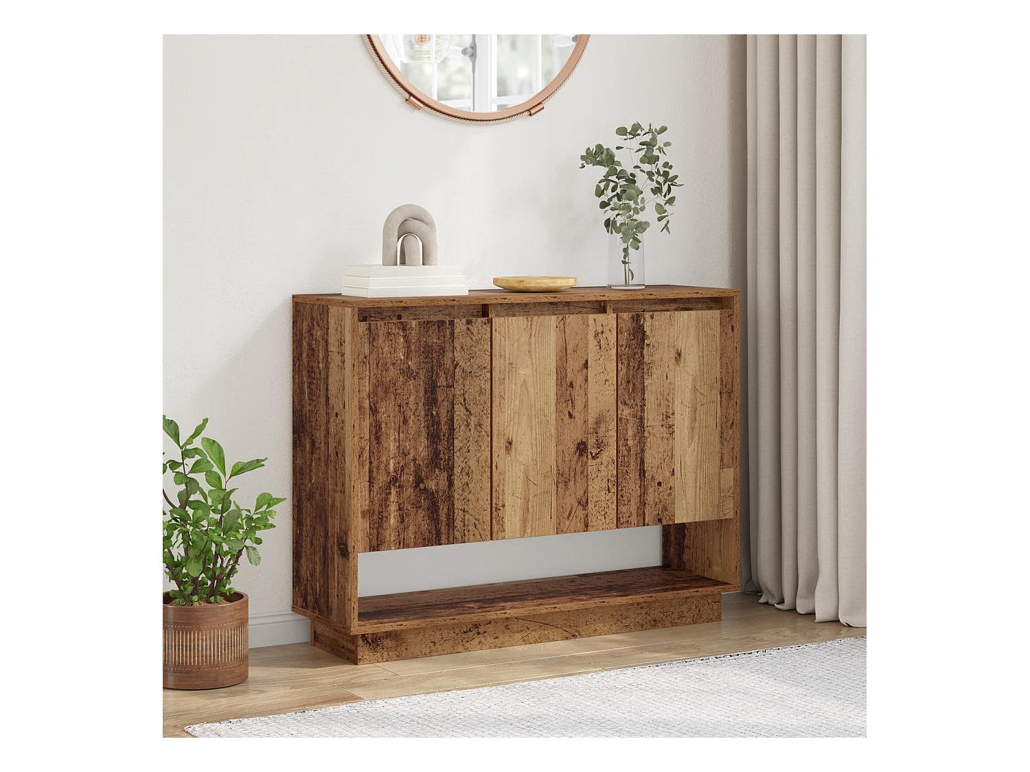 Buffet Bois ancien 97 x 29 x 75 cm Bois d'ingénierie