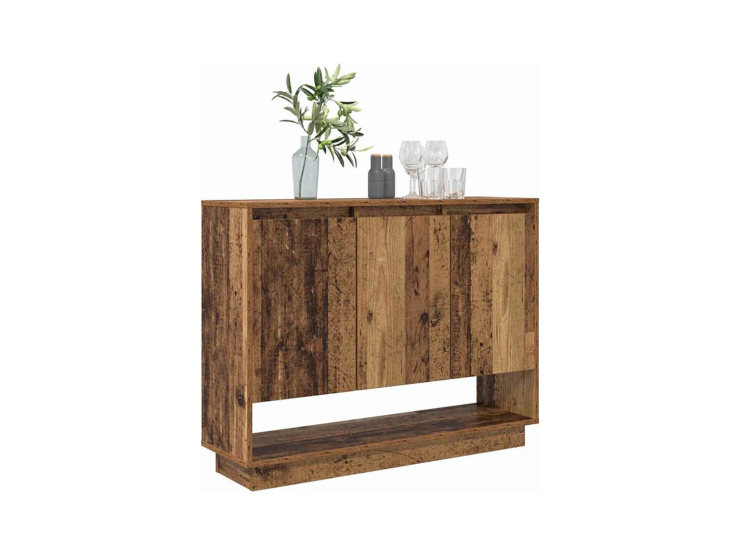 Buffet Bois ancien 97 x 29 x 75 cm Bois d'ingénierie