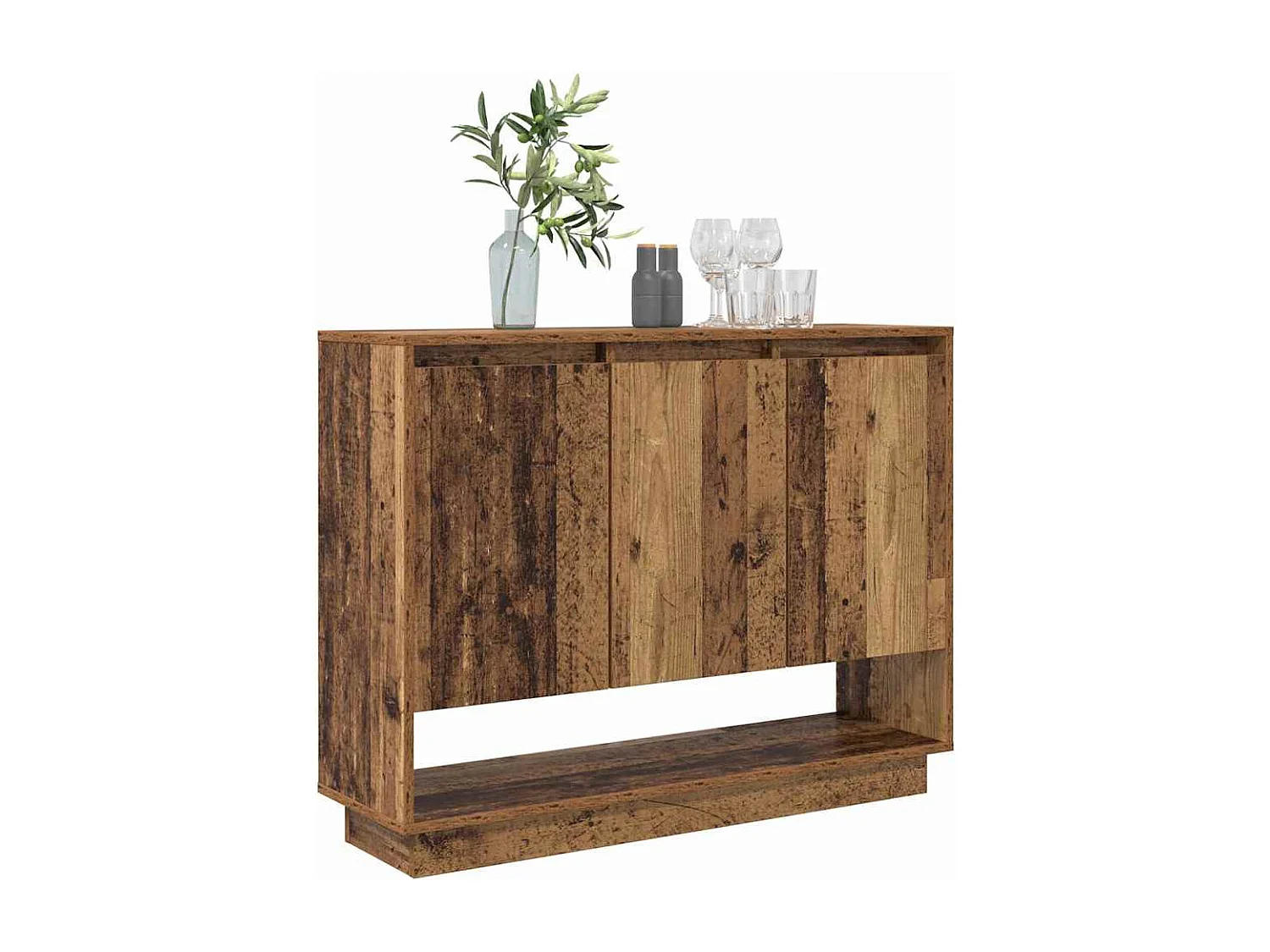 Credenza in legno antico 97 x 29 x 75 cm Legno ingegnerizzato