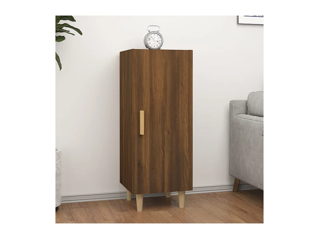Buffet Chêne marron 34,5x34x90 cm Bois d'ingénierie