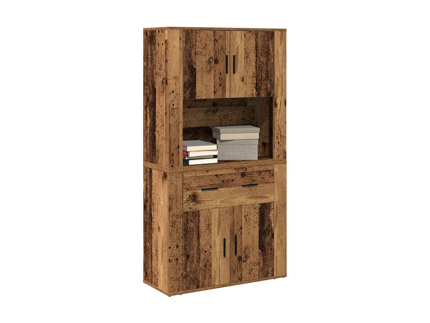 Credenza antica 80x33x150 cm in legno ingegnerizzato