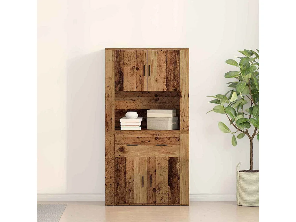 Credenza antica 80x33x150 cm in legno ingegnerizzato