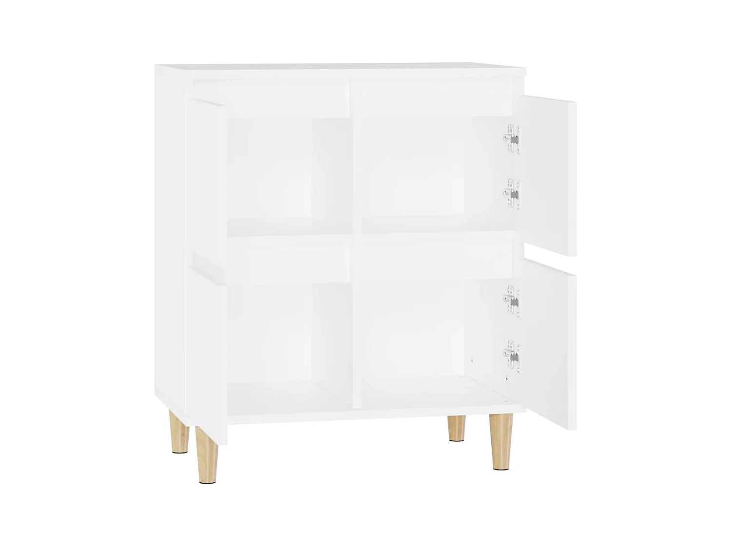 Buffet Blanc 60x35x70 cm Bois d'ingénierie