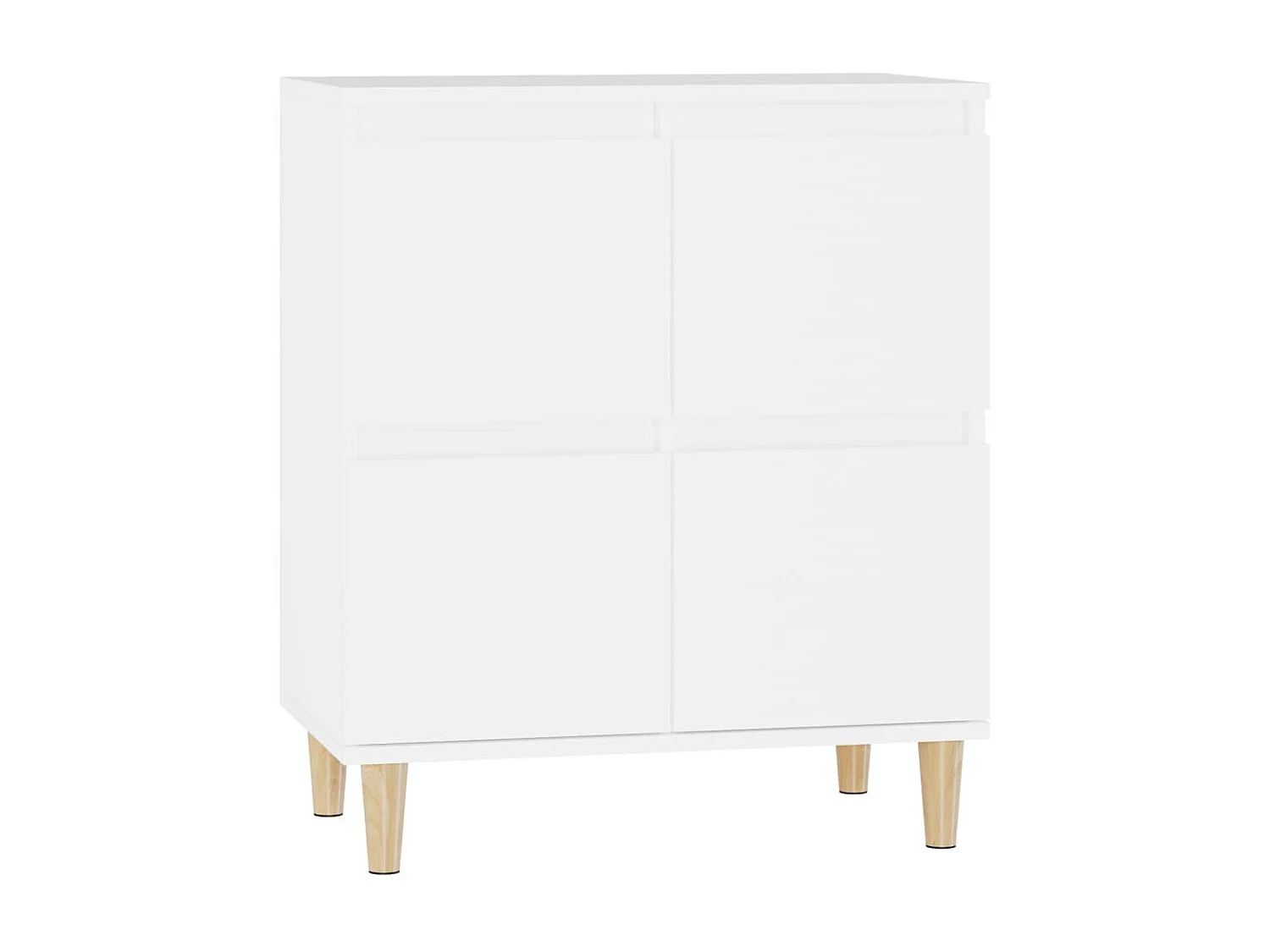 Credenza bianca 60x35x70 cm in legno ingegnerizzato