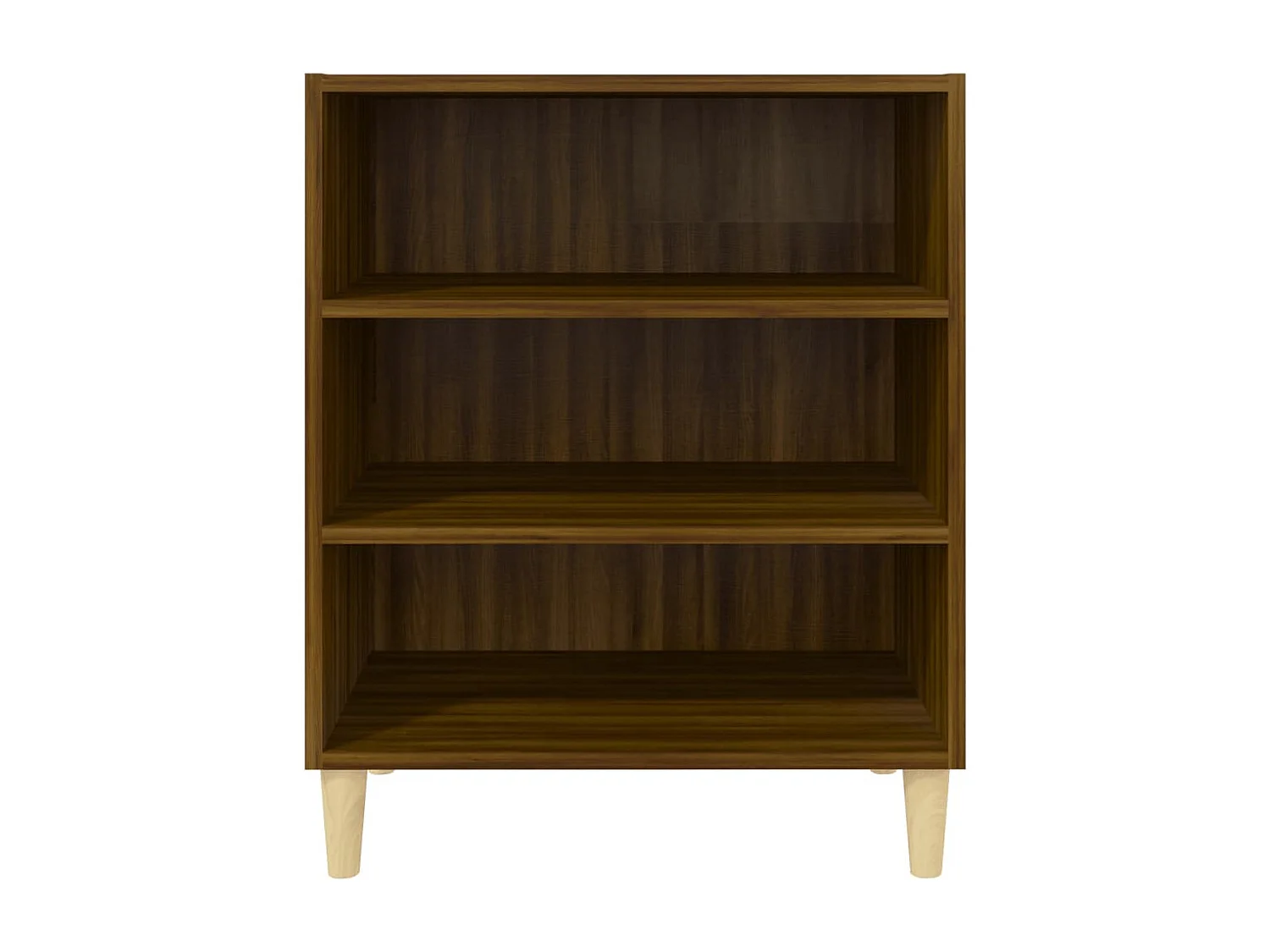 Buffet chêne marron 57x35x70 cm bois d'ingénierie