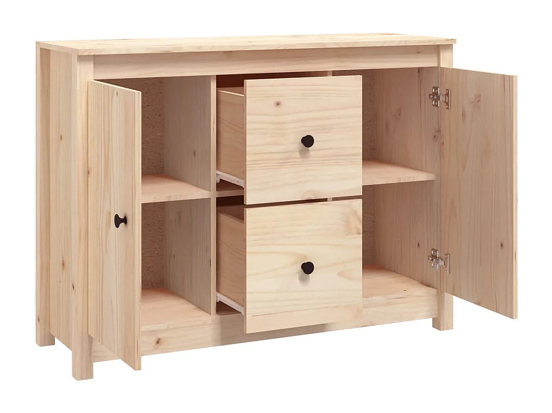Buffet 100x35x74 cm Bois massif de pin