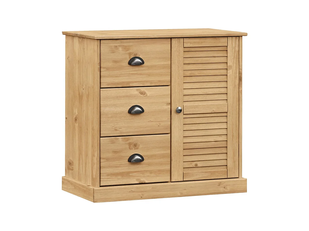 Buffet avec tiroirs VIGO 78x40x75 cm bois massif de pin