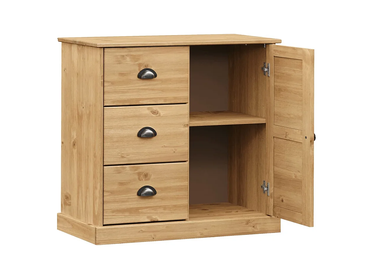 Buffet avec tiroirs VIGO 78x40x75 cm bois massif de pin