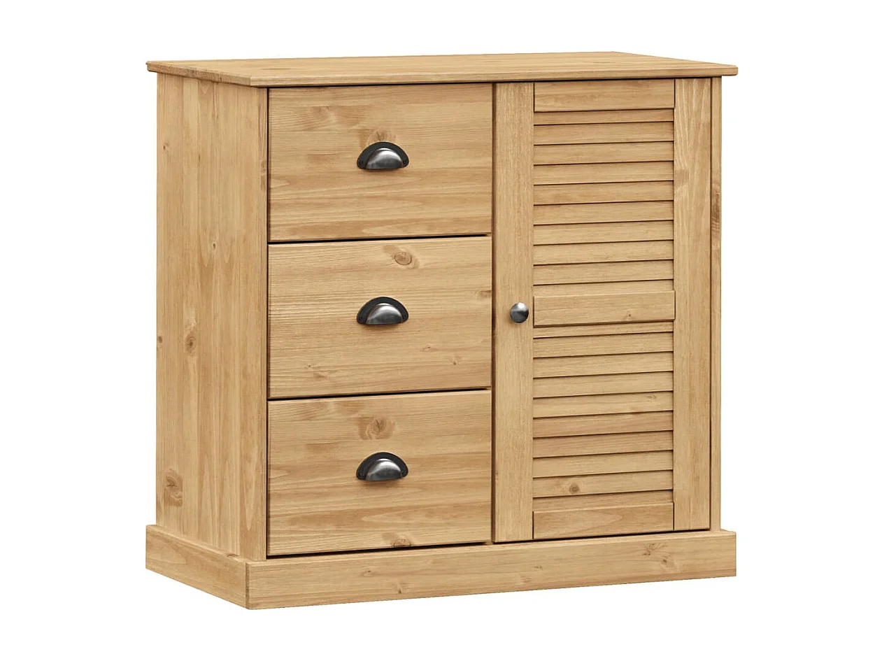 Buffet avec tiroirs VIGO 78x40x75 cm bois massif de pin