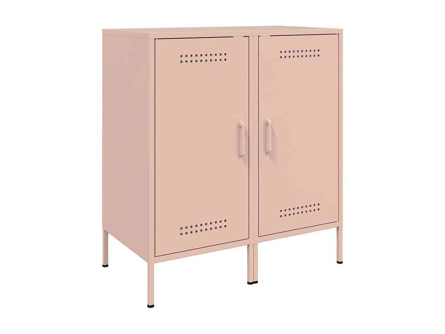 Buffets 2 pcs rose 36x39x79 cm acier