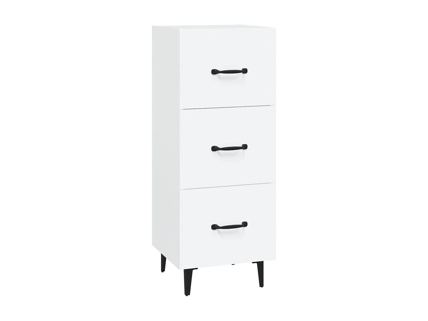 Buffet blanc 34,5x34x90 cm bois d'ingénierie