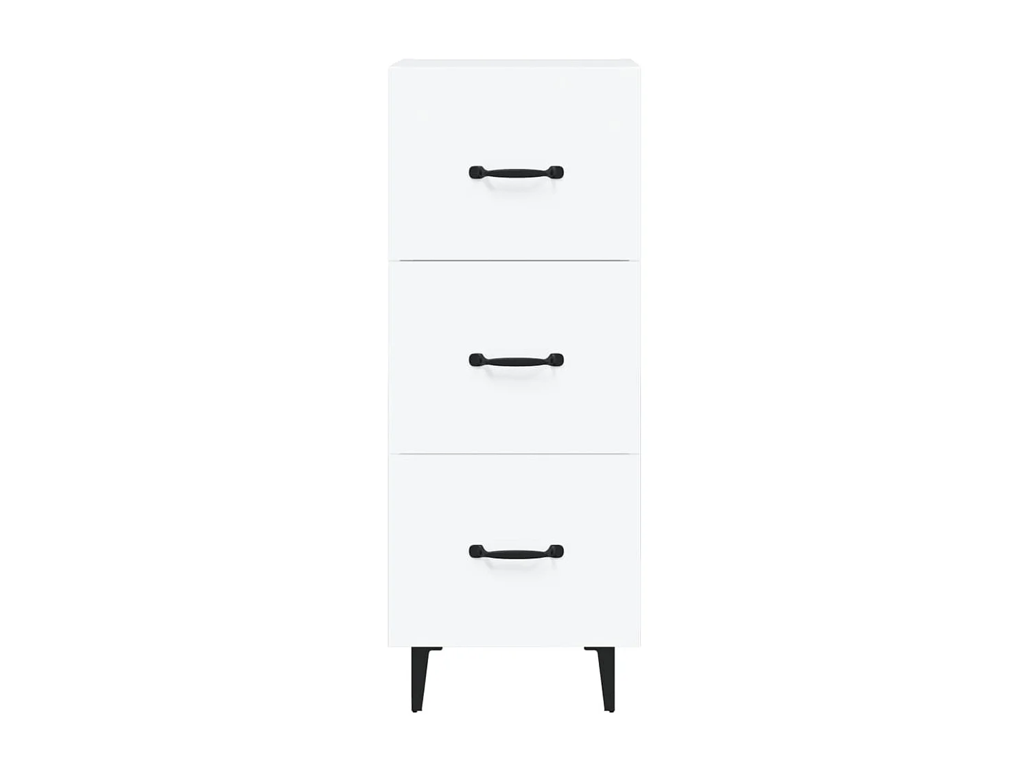 Buffet blanc 34,5x34x90 cm bois d'ingénierie