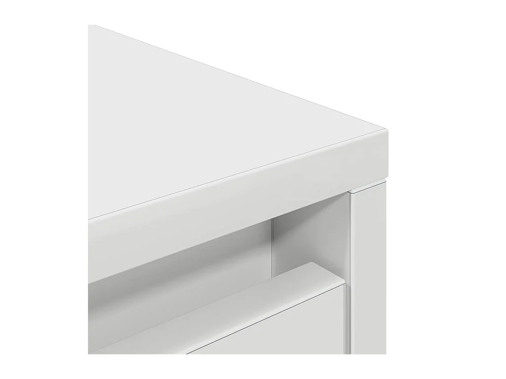 Armoire avec tiroir blanc 55,5x34x119,5 cm bois d'ingénierie