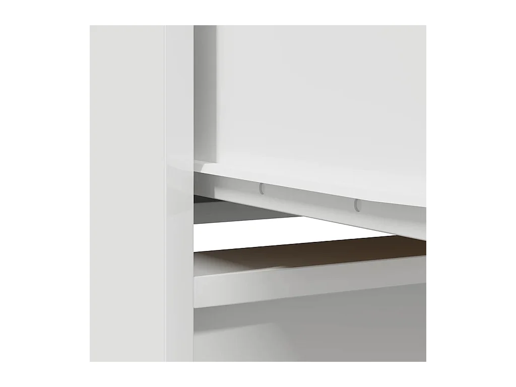 Armoire avec tiroir blanc 55,5x34x119,5 cm bois d'ingénierie