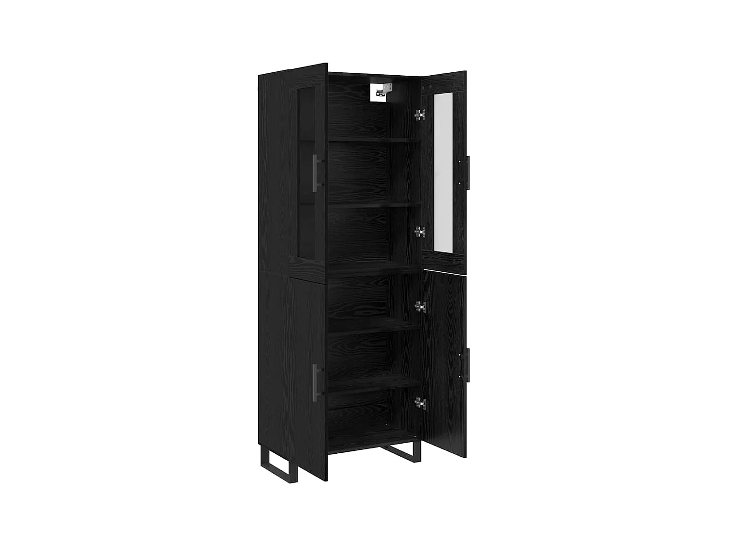 Haut Armoire Chêne noir 69,5 x 34 x 90 cm Bois d'ingénierie