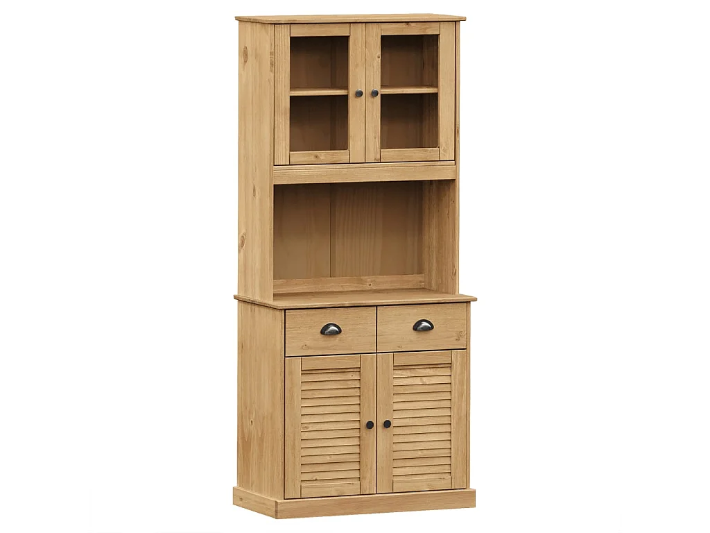Buffet haut VIGO 78x40x175 cm bois massif de pin