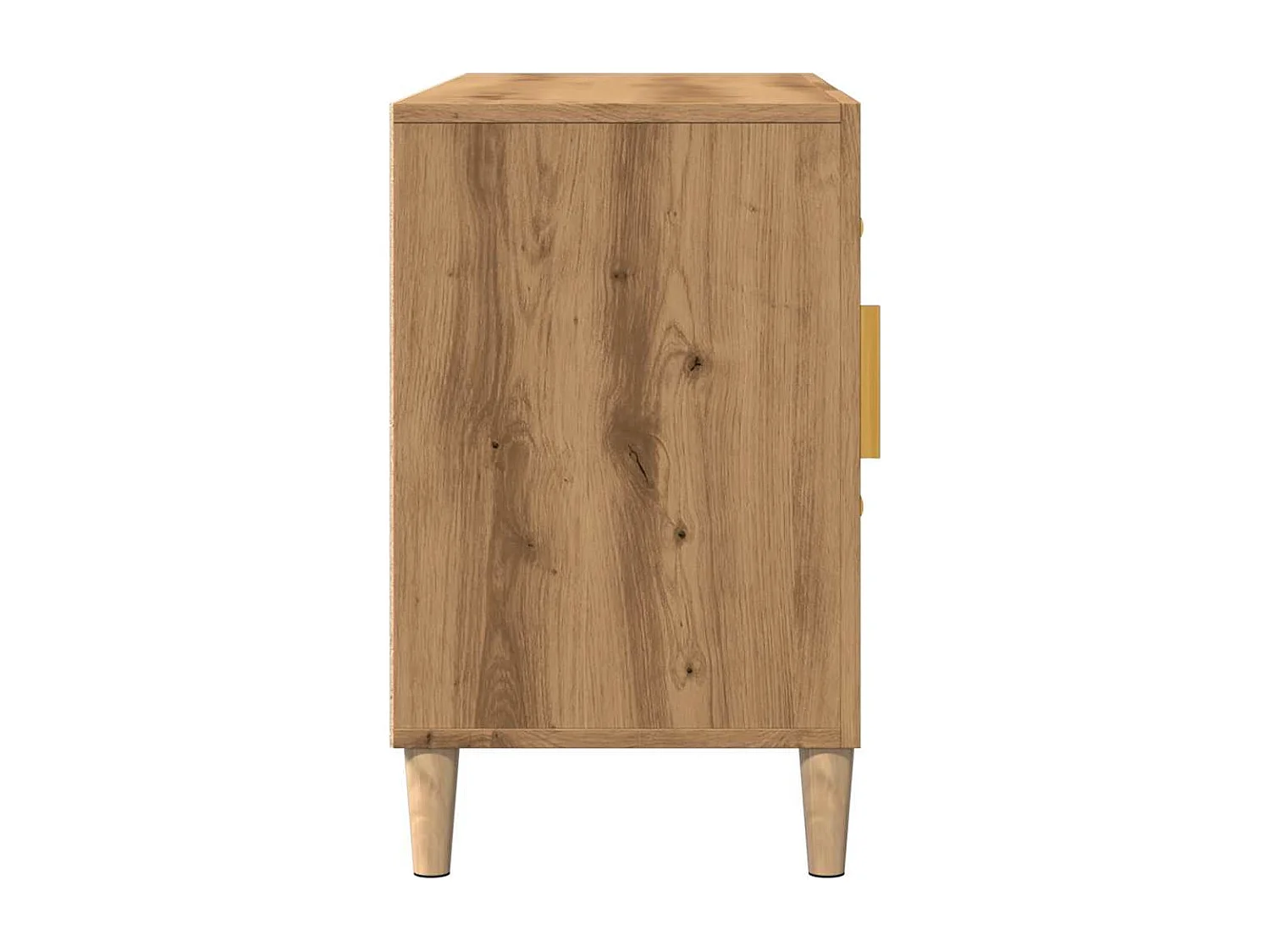 Buffet chêne artisanal 100x36x60 cm bois d'ingénierie