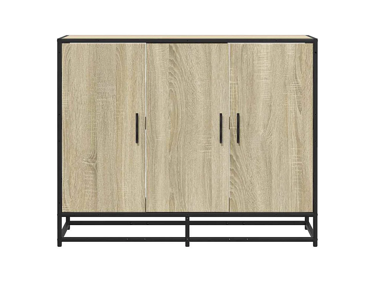 Sonoma eiken dressoir 94x35x76 cm bewerkt hout