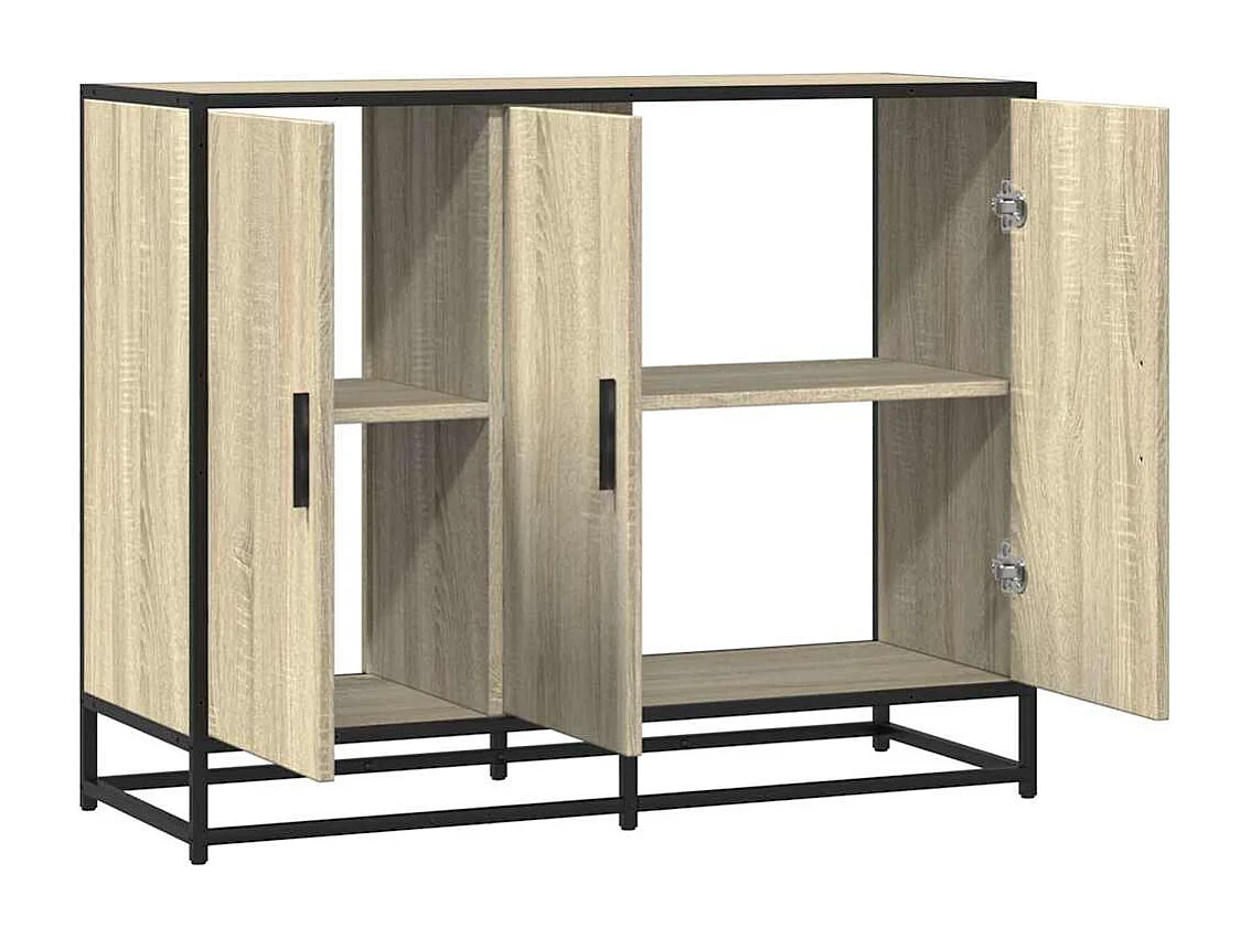 Sonoma eiken dressoir 94x35x76 cm bewerkt hout