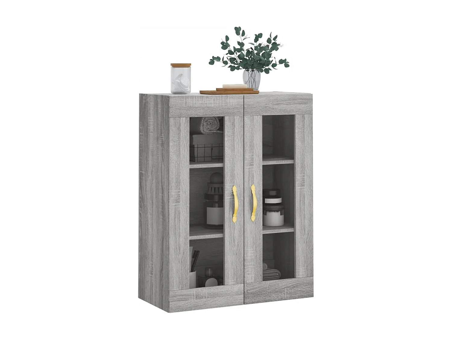Armoire murale sonoma gris 69,5x34x90 cm