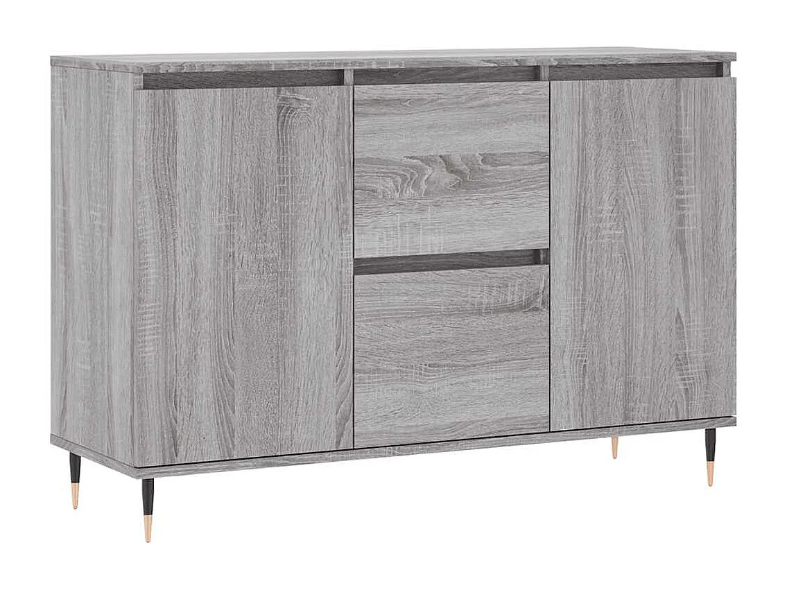 Buffet sonoma gris 104x35x70 cm bois d'ingénierie