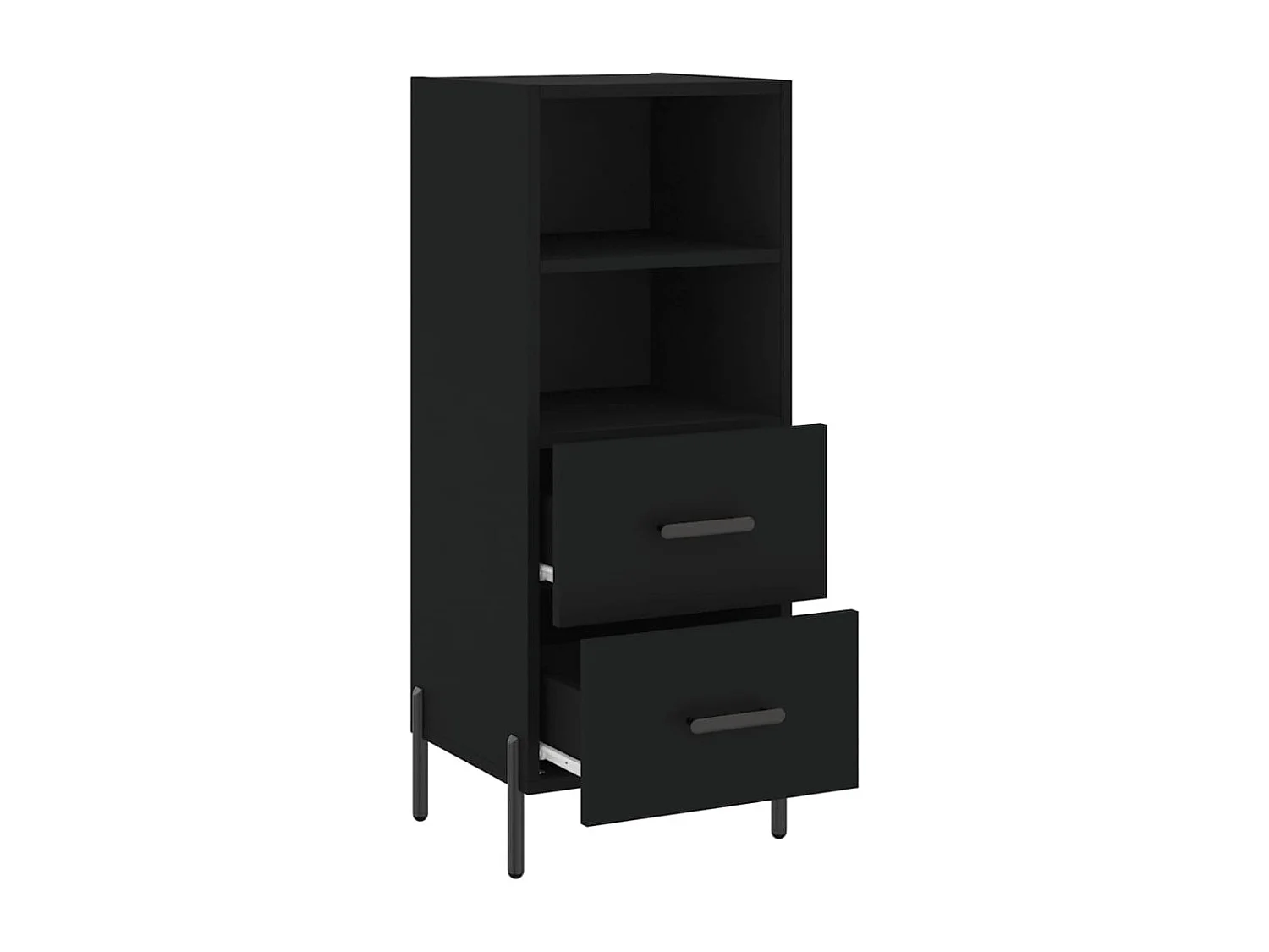 Buffet Noir 34,5x34x90 cm Bois d'ingénierie