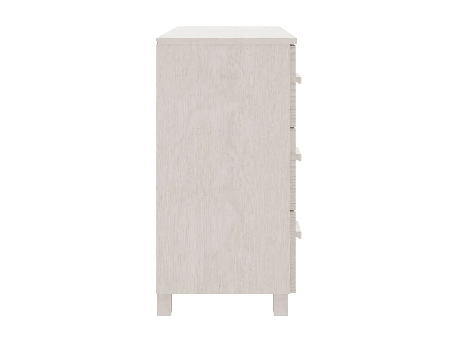 Buffet HAMAR Blanc 90x40x80 cm Bois massif de pin