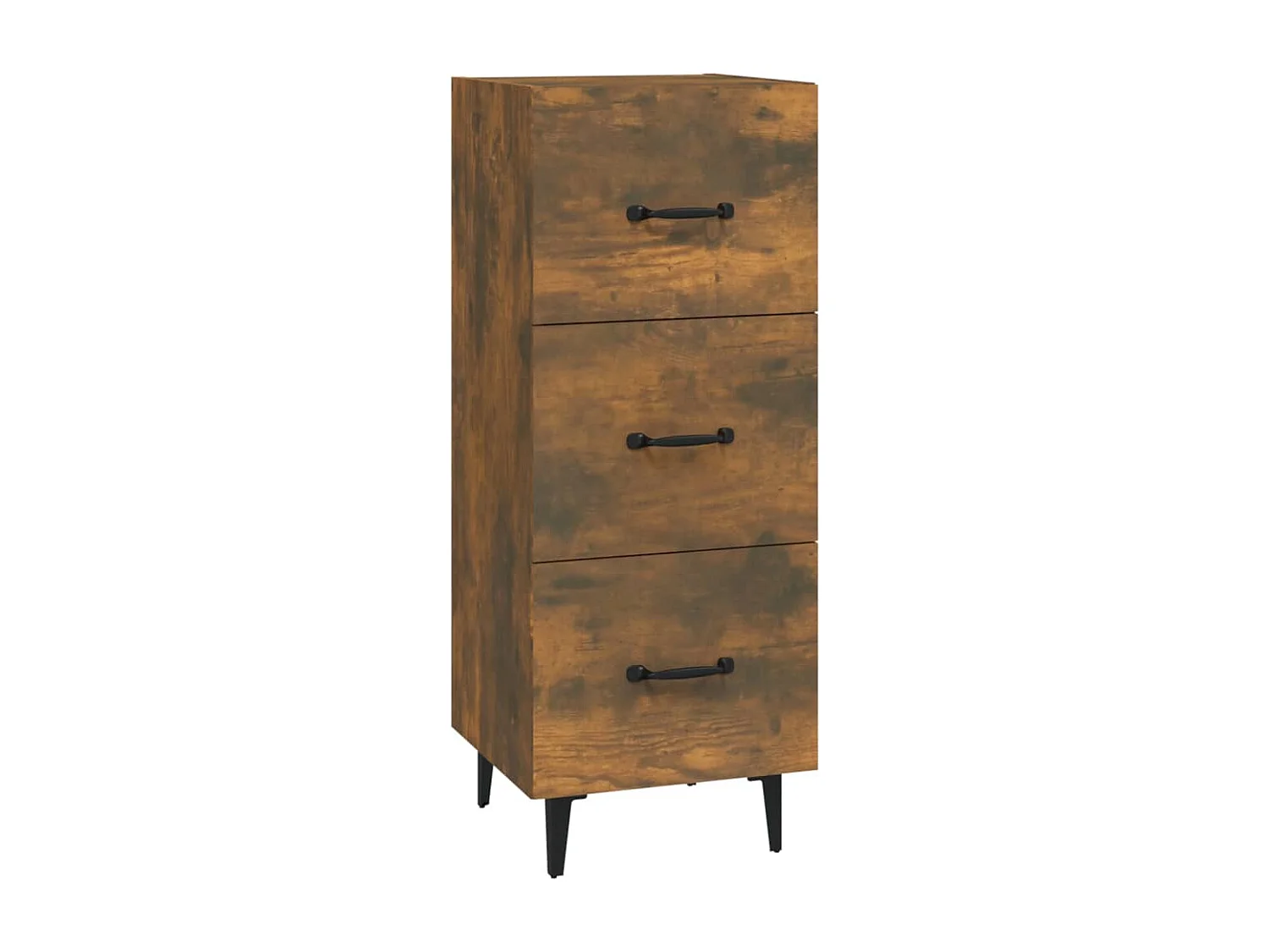 Buffet Chêne fumé 34,5x34x90 cm Bois d'ingénierie