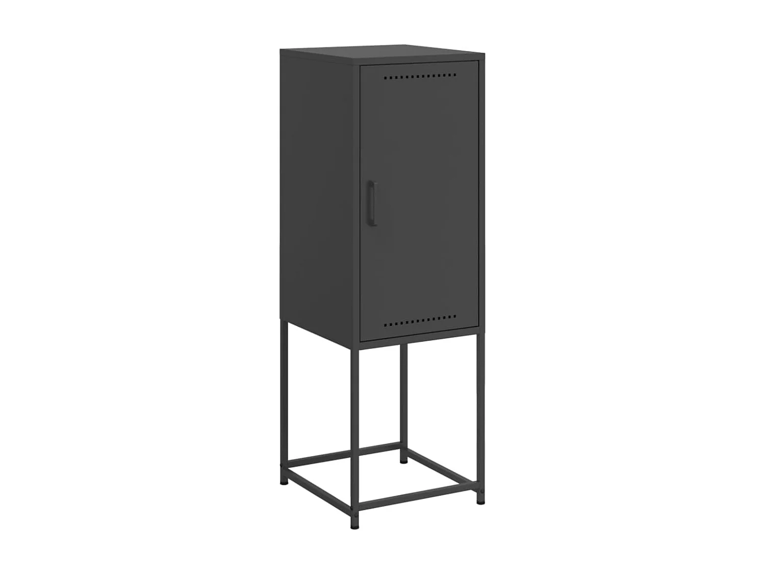 Buffet haut noir 36x39x107 cm acier