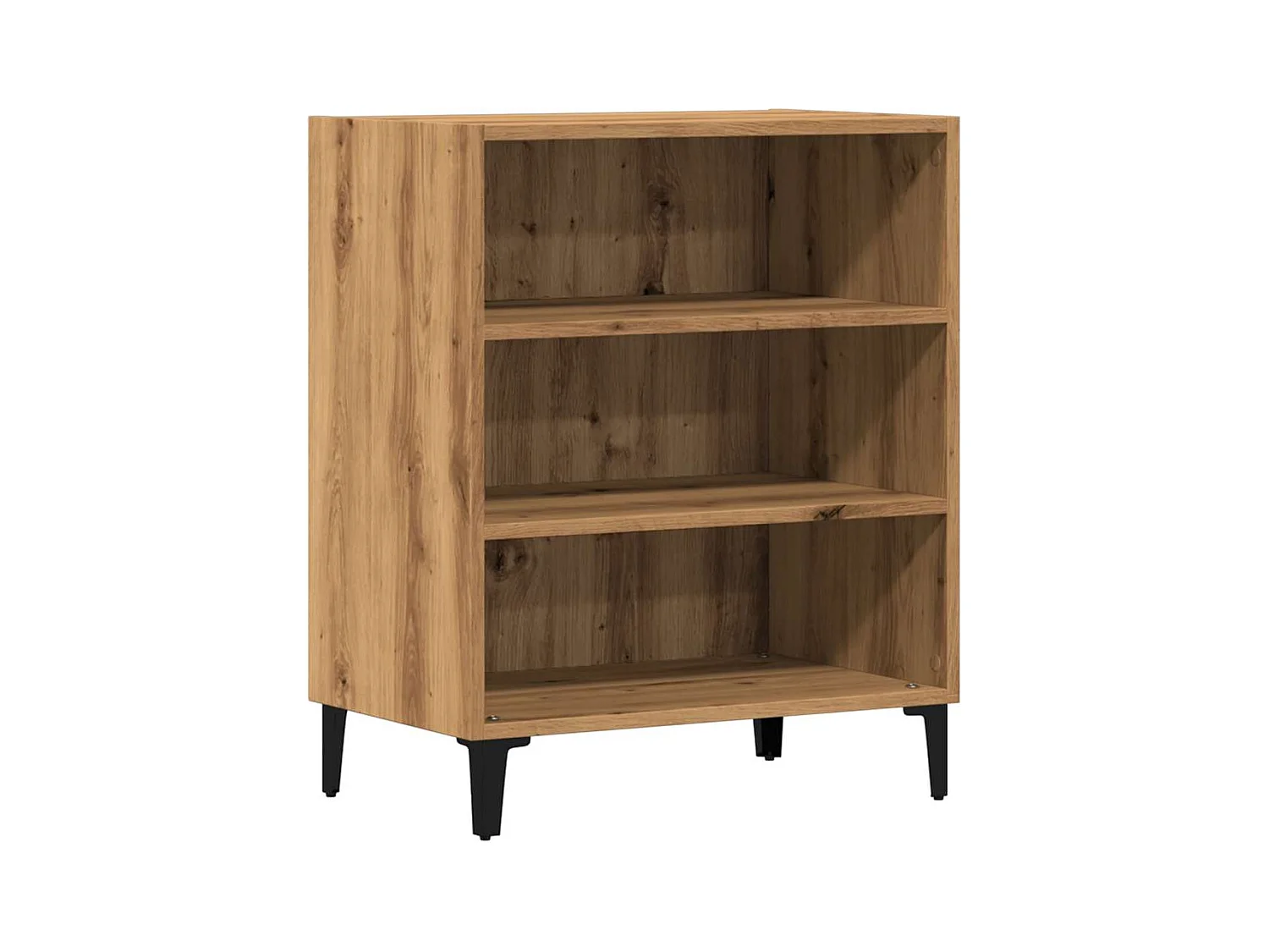 Buffet chêne artisanal 57x35x70 cm bois d'ingénierie