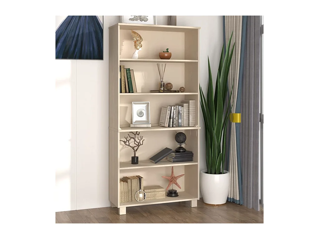 Buffet HAMAR Bois massif de pin Marron miel