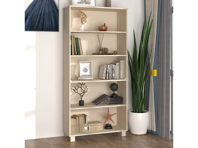 Buffet HAMAR Bois massif de pin Marron miel