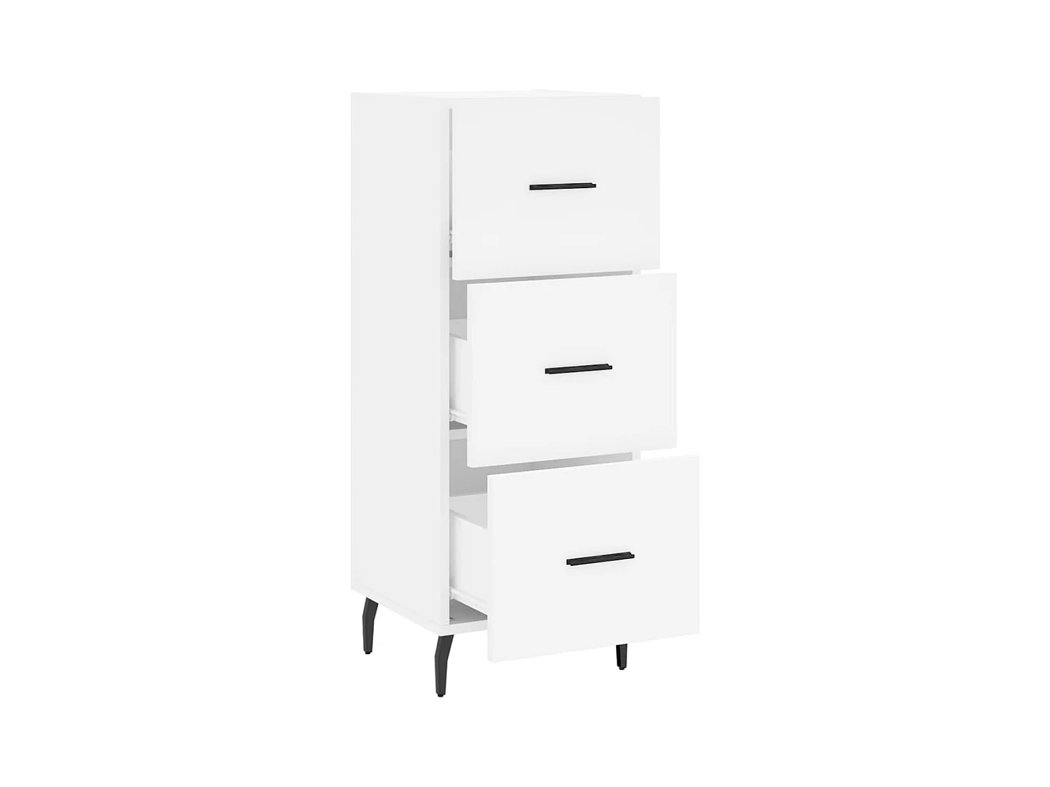 Buffet blanc 34,5x34x90 cm bois d'ingénierie