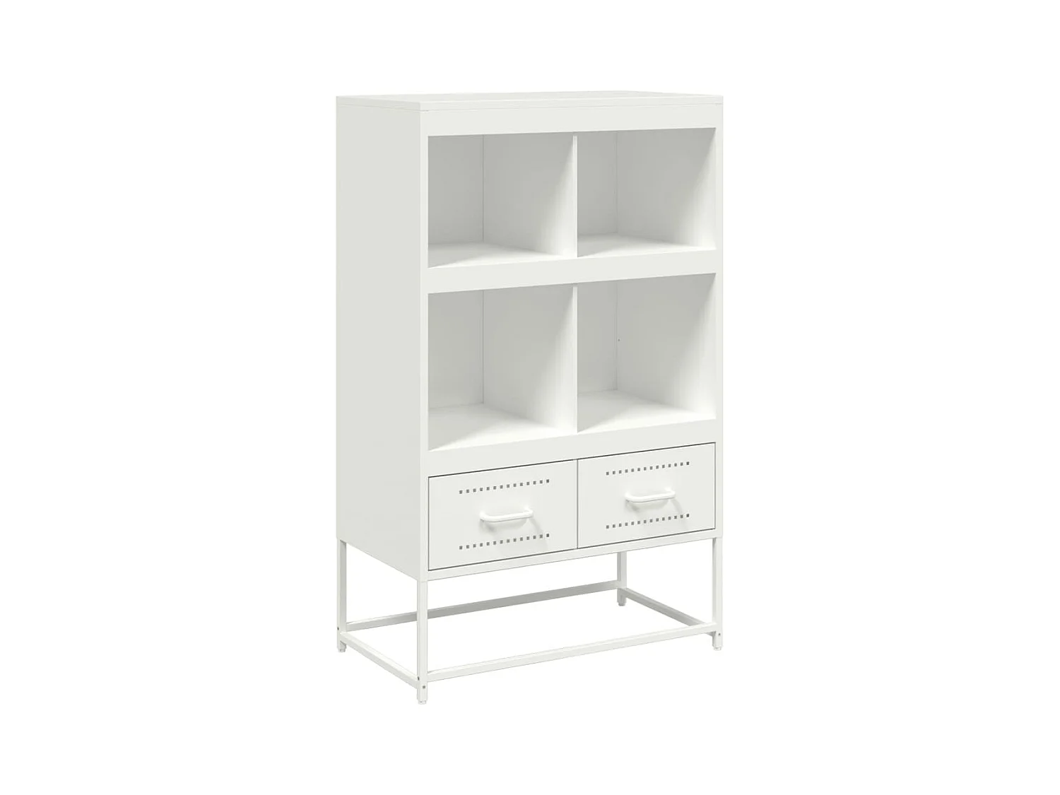 Buffet haut blanc 68x39x111,5 cm acier