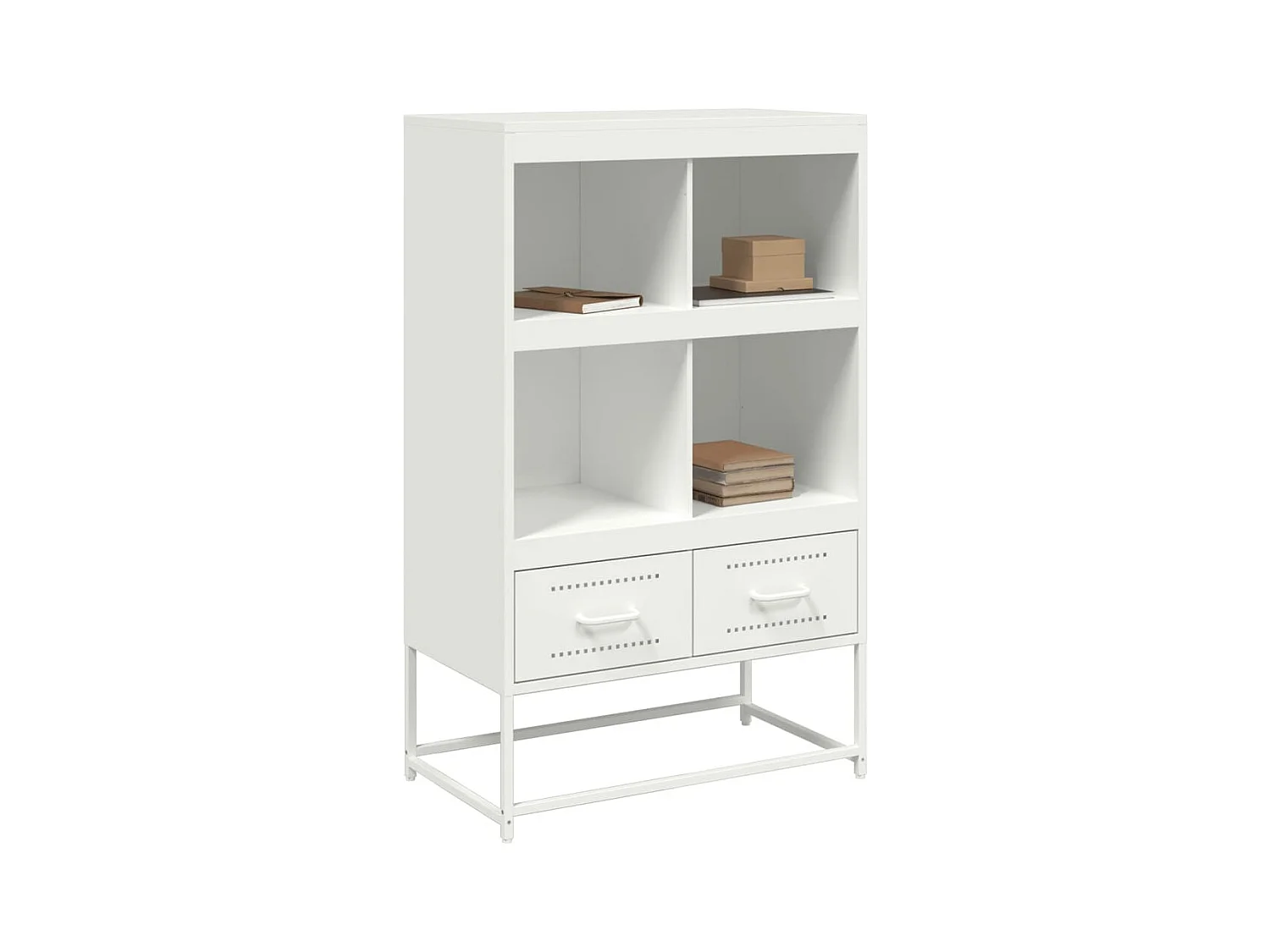 Buffet haut blanc 68x39x111,5 cm acier