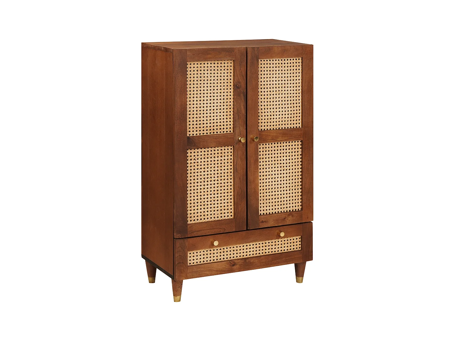 Medienaufbewahrungseinheiten und Regale mit Schublade, Braun