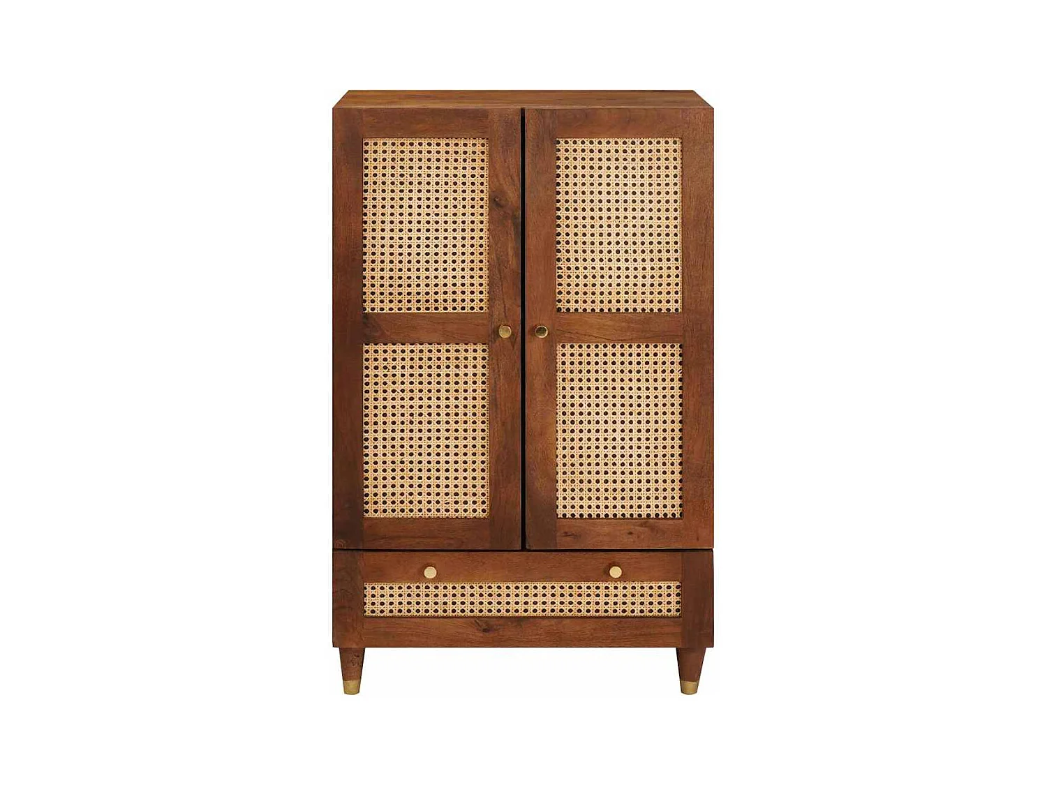 Medienaufbewahrungseinheiten und Regale mit Schublade, Braun