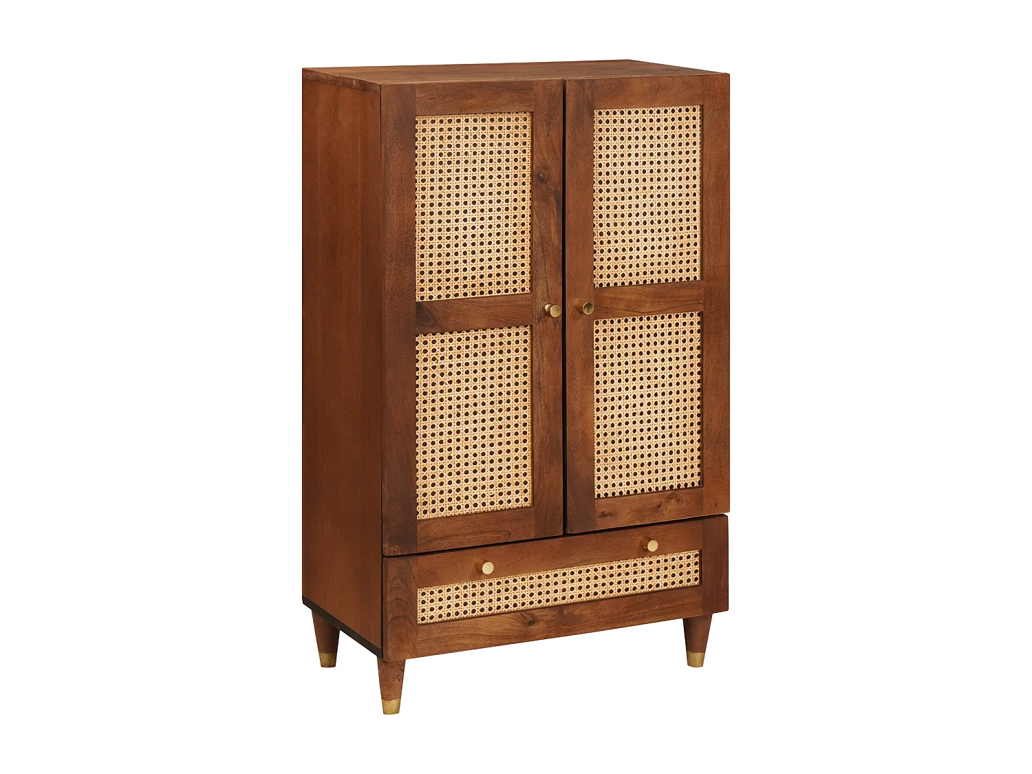 Meubles et étagères de rangement pour médias avec tiroir Marron