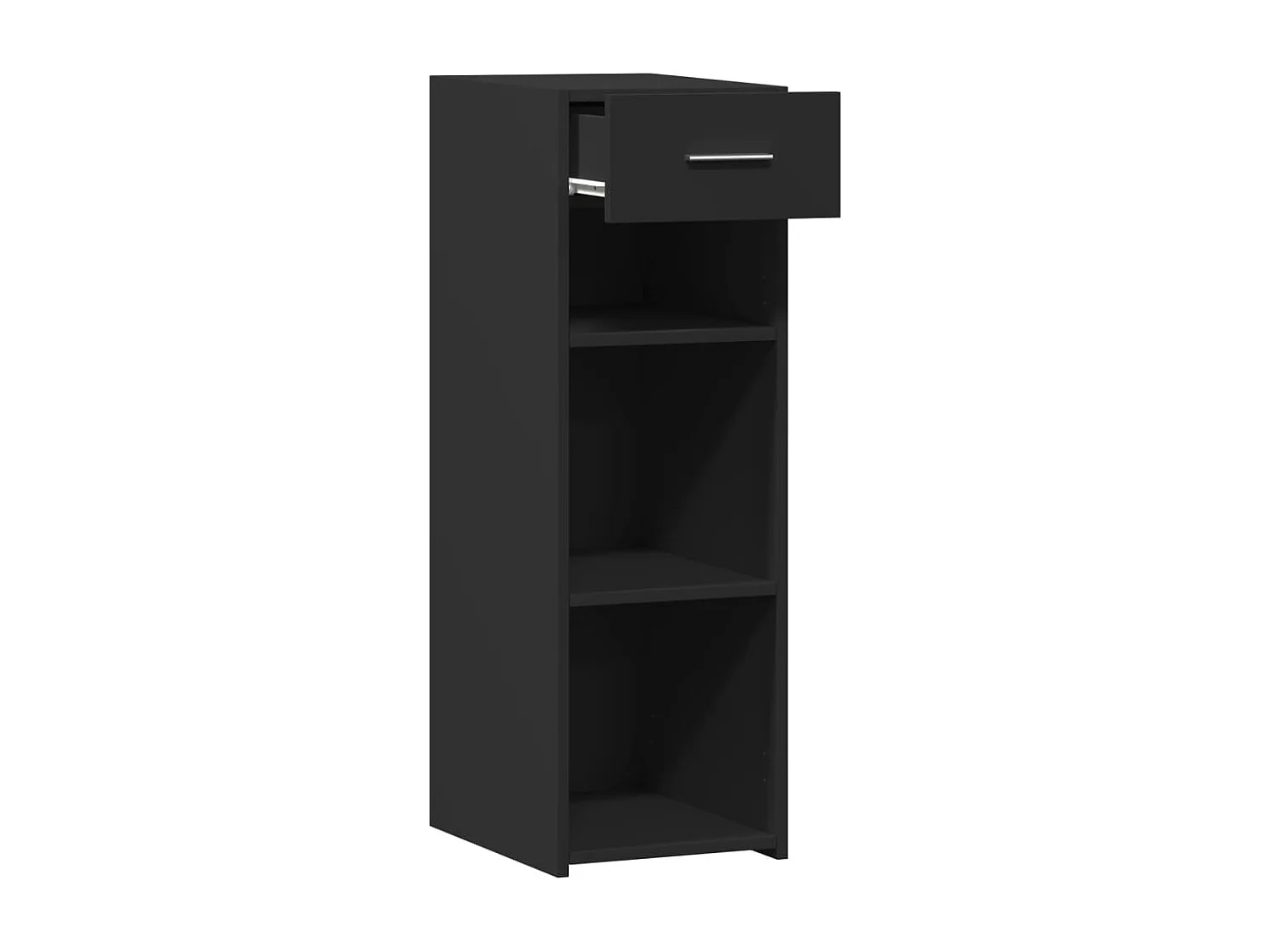 Buffet noir 30x42,5x93 cm bois d'ingénierie