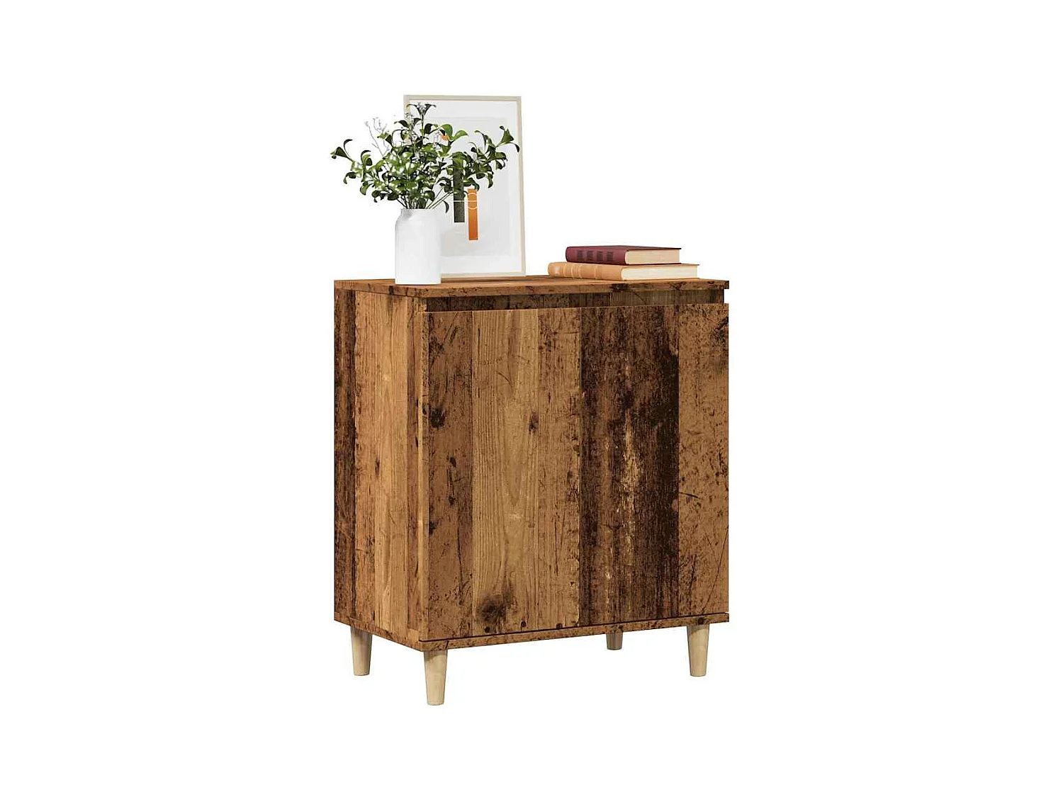 Credenza in legno antico 60x35x70 cm in legno ingegnerizzato